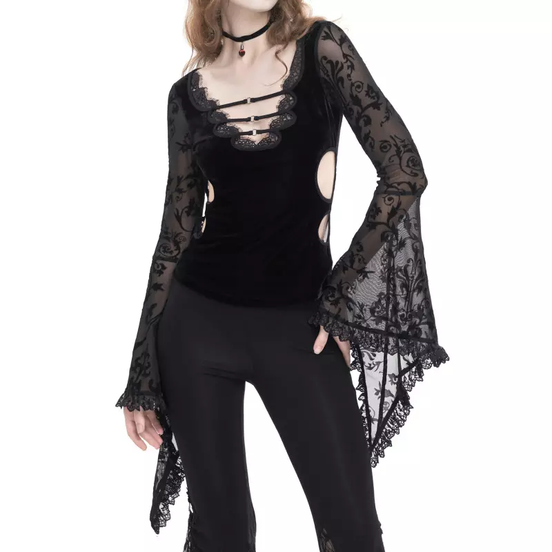 T-Shirt Made of Velvet and Tulle from Devil Fashion Brand at €61.00