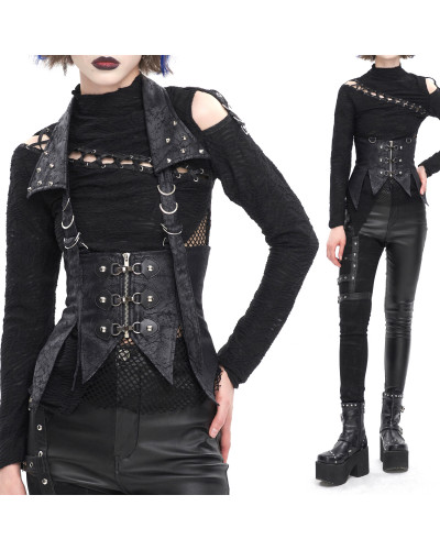 Black Gothic Vest