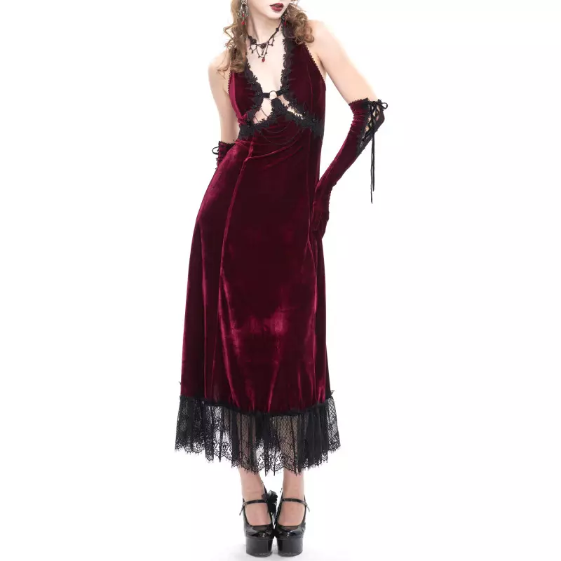 Red Velvet Dress from Devil Fashion Brand at €105.00