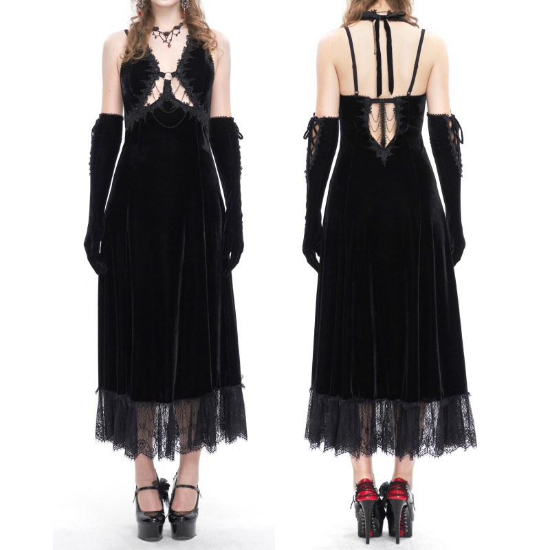 Vestido de Terciopelo Negro