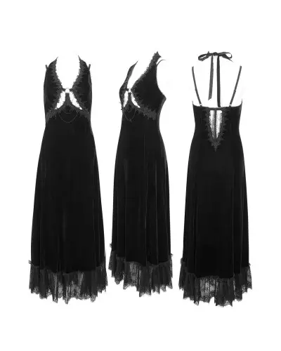 Robe en Velours Noire de la Marque Devil Fashion à 105,00 €