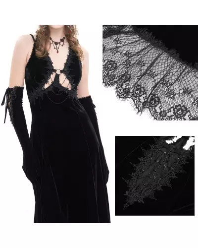 Black Velvet Dress from Devil Fashion Brand at €105.00