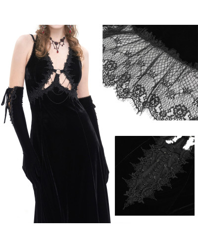 Rotes Elegantes Gothic Kleid
