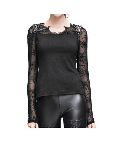 camiseta con espalda trasparente