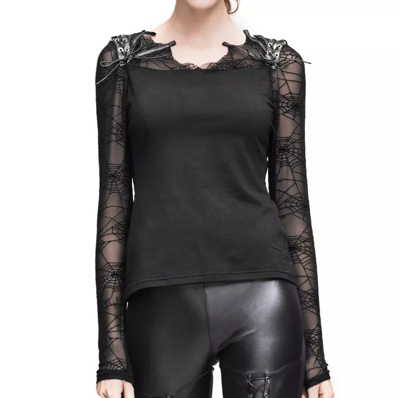 T-Shirt avec Toiles d'Araignée de la Marque Devil Fashion à 36,50 €