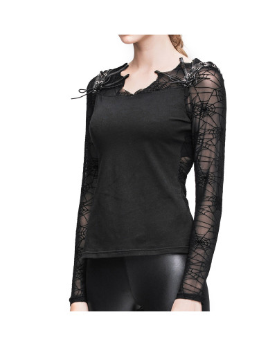 camiseta con espalda trasparente