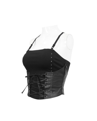 Schwarzes Gothic Top
