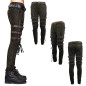 Brown Pants with Buckles for Men Brown Pants with Buckles for Men