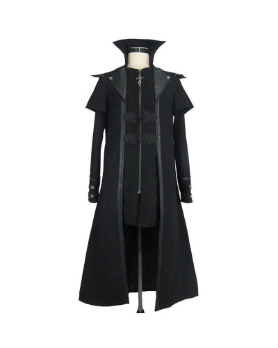 CHAQUETA HOMBRE LARGA GÓTICA