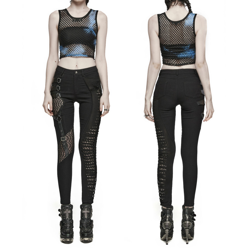 Pantalon Noir Asymétrique