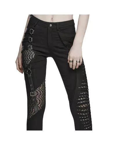Black Asymmetrical Pants from Punk Rave Brand at €77.50