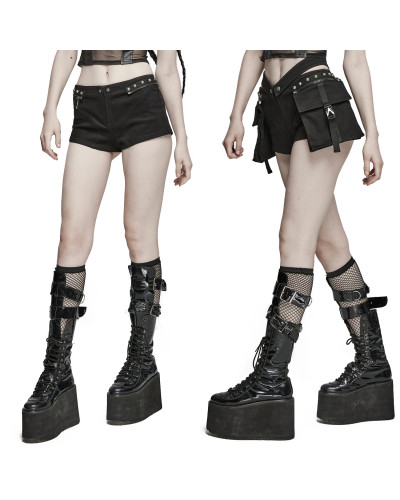 Shorts Góticos con Botones