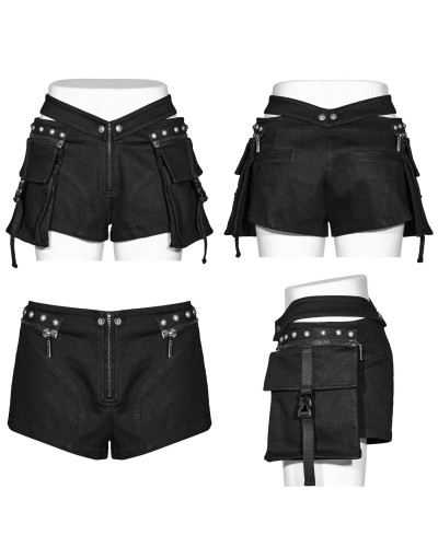Shorts Góticos con Botones