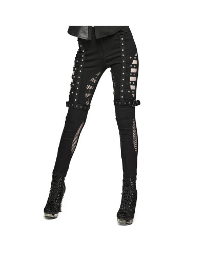 Pantalón Gótico con Rejilla