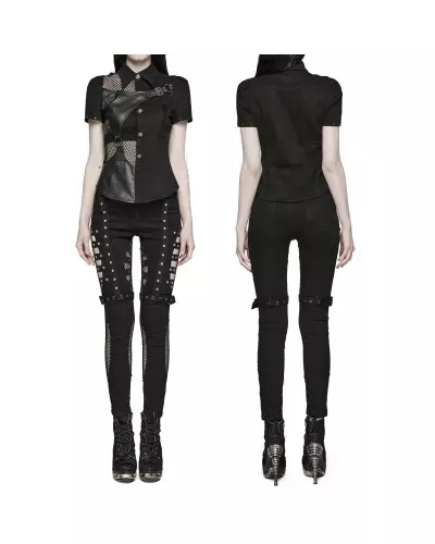 Pants with Mesh from Punk Rave Brand at €89.90