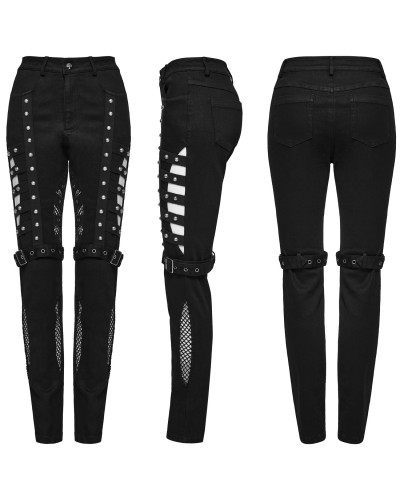Pantalón Gótico con Rejilla