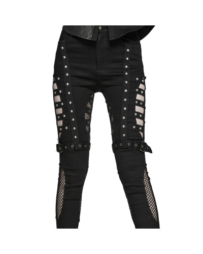 Pantalón Gótico con Rejilla