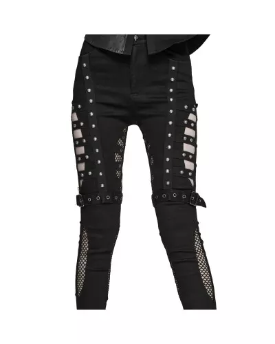 Pants with Mesh from Punk Rave Brand at €89.90
