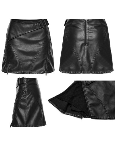 Gothic Minirock mit Schnürung