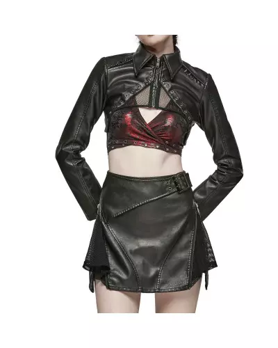 Faux Leather Mini Skirt from Punk Rave Brand at €65.00