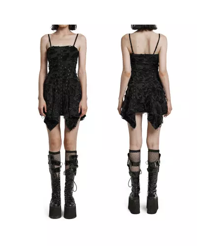 Kurzes Asymmetrisches Kleid der Punk Rave-Marke für 55,00 €