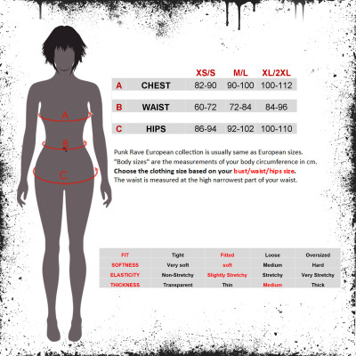 Asymmetrisches Gothic Kleid