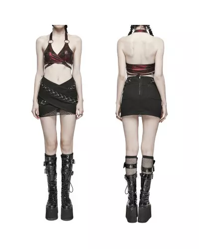 Miniskirt with Mesh from Punk Rave Brand at €69.90