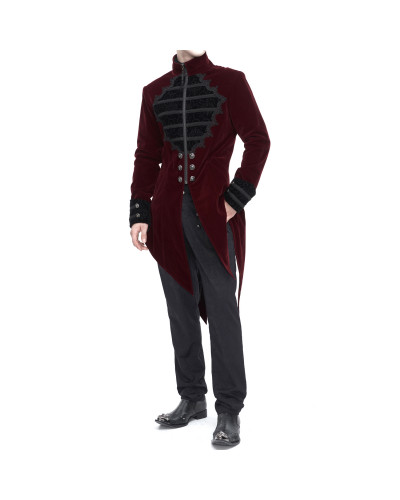 Chaqueta Gótica Roja Elegante para Hombre