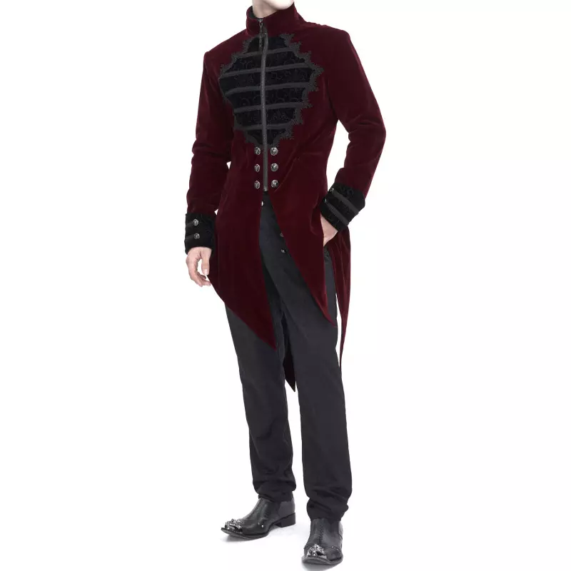 Red Elegant Jacket for Men from Devil Fashion Brand at €137.50