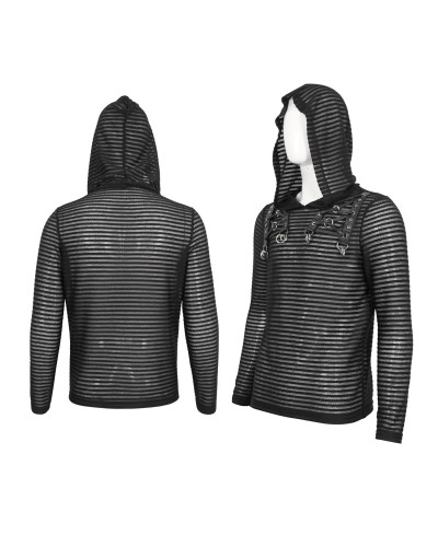 Camiseta Gótica con Capucha para Hombre