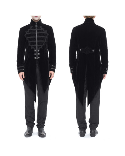Red Elegant Gothic Jacket for Men