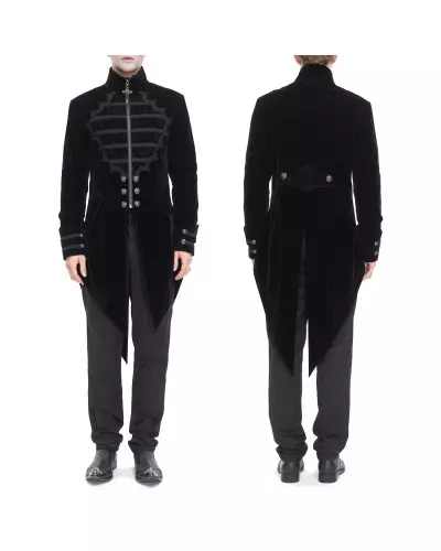 Veste Noire Élégante pour Homme de la Marque Devil Fashion à 137,50 €