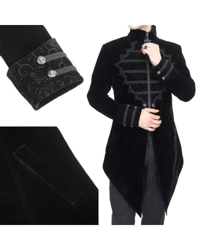 Black Elegant Jacket for Men from Devil Fashion Brand at €137.50