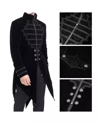 Veste Noire Élégante pour Homme de la Marque Devil Fashion à 137,50 €