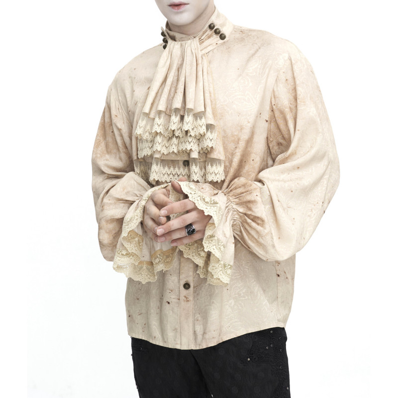 White Gothic Shirt for Men