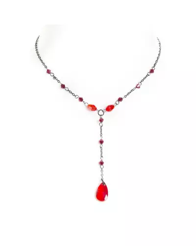 Necklace with Red Stones