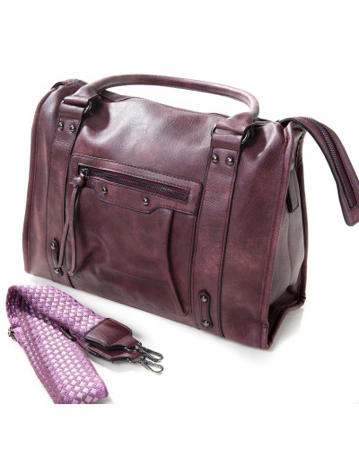 Bolsa Gótica Preta e Cinza