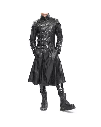 Black Jacket with Buckles for Men