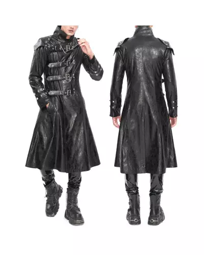 Schwarze Jacke mit Schnallen für Männer der Devil Fashion-Marke für 225,00 €