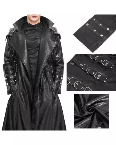 Veste Noire avec Boucles pour Homme de la Marque Devil Fashion à 225,00 €