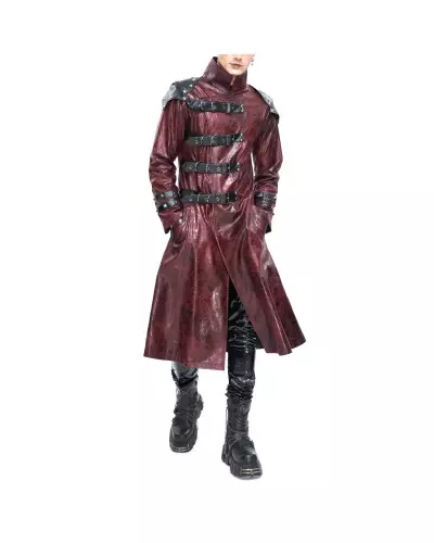 Red Jacket with Buckles for Men