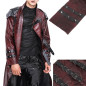 Veste Rouge avec Boucles pour Homme Veste Rouge avec Boucles pour Homme