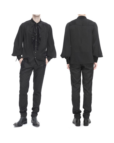Camisa Gótica Negra para Hombre