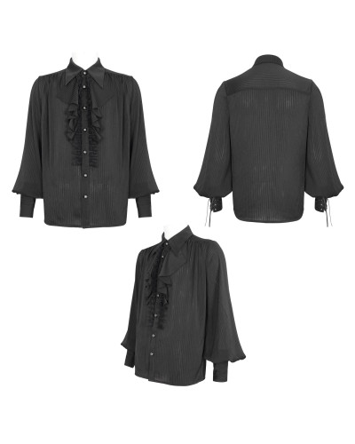 Camisa Gótica Negra para Hombre