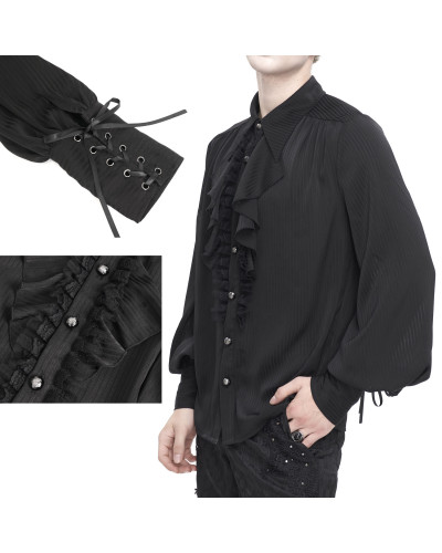 Camisa Gótica Negra para Hombre