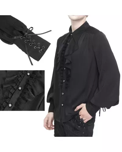 Chemise Noire pour Homme de la Marque Devil Fashion à 69,90 €