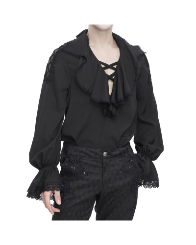 Camisa Gótica Negra para Hombre