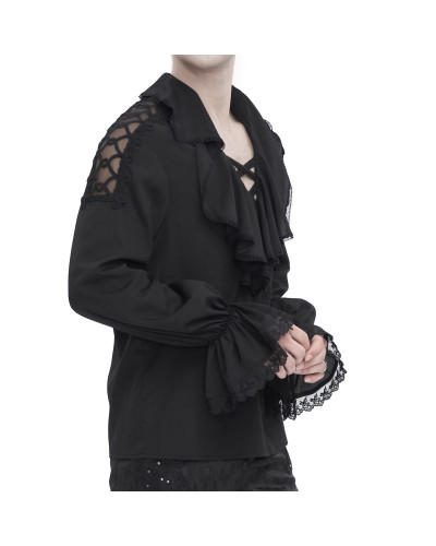 Camisa Gótica Negra para Hombre