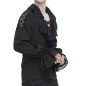 Blusa Negra con Cruzados para Hombre Blusa Negra con Cruzados para Hombre