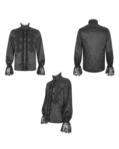 Camisa Gótica Negra para Hombre